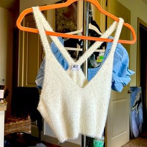 Fashion Nova Fuzzy crop